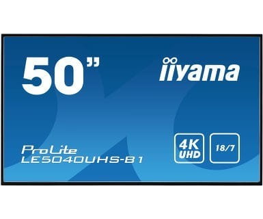 IIYAMA Monitor wielkoformatowy 50'' LE5040UHS-B1 LAN,AMVA3,18/7,4K,