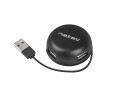 NATEC Hub USB 4 porty Bumblebee USB 2.0 czarny