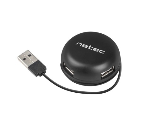 NATEC Hub USB 4 porty Bumblebee USB 2.0 czarny