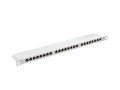 LANBERG Patch Panel 24 Port 0.5U Kat.6 szary ekranowany