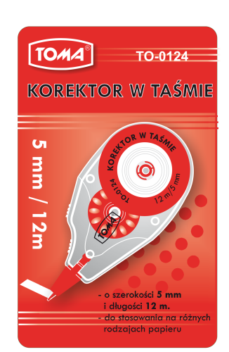 Korektor w taśmie TOMA TO-0124 - 12m