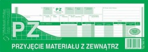 PZ przyjęcie materiałów z zewnątrz 1/2 A4 362-0