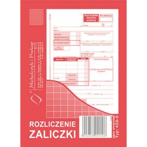 Rozliczenie zaliczki 409-5