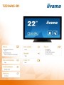 IIYAMA Monitor 22 cale T2234AS-B1 POJ.10PKT.IP65,HDMI,ANDROID 8.1,