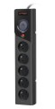 ARMAC Listwa zasilająca Z5 3m 5x230V 10A  Z5/30/CZ czarna