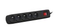 ARMAC Listwa zasilająca ARC5 1,5 m czarna  ARC5/15/CZ