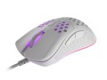 NATEC Mysz Genesis Krypton 550 8000 DPI podświetlenie RGB dla graczy lekka Biała