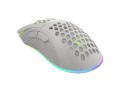 NATEC Mysz Genesis Krypton 550 8000 DPI podświetlenie RGB dla graczy lekka Biała