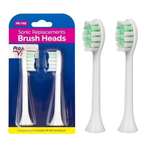 ProMedix Zestaw zapasowych szczoteczek Promedix PR-745 W 2szt Białe