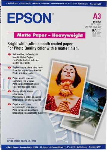 Epson Papier Heavy 50 Arkuszy 167 g/m  A3