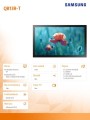 Samsung Monitor profesjonalny QB13R-T 13 cali Matowy, Dotykowy 16h/7 250cd/m2 S6 Player 3 lata d2d (LH13QBRTBGCXEN)