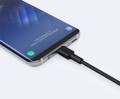 AUKEY CB-CA2 nylonowy kabel Quick Charge USB C-USB 3.1 | FCP | AFC | 2m | 5 Gbps | 3A | 60W PD | 20V