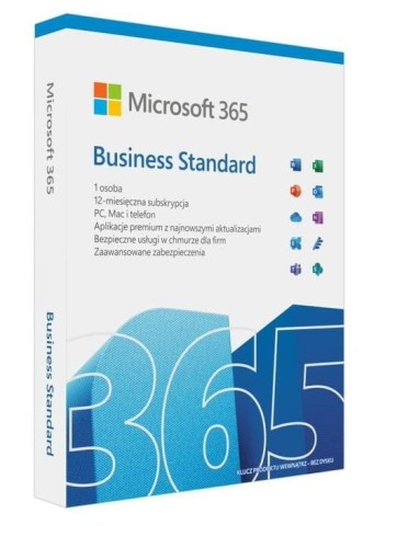 Microsoft M365 Business Standard PL P8 1Y Win/Mac        KLQ-00686                  Zastępuje P/N: KLQ-00472