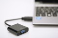 Digitus Adapter audio-video HDMI typ A do VGA, FHD, z audio 3.5mm        MiniJack