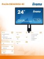 IIYAMA 23.8'' ProLite XB2483HSU-B3 HDMI,DP,USB,AMVA,PIVOT