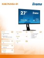 IIYAMA Monitor 27 cali XUB2792HSU-B1 IPS,FHD,HDMI,DP,VGA,PIVOT,USB,SLIM