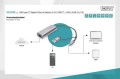 Digitus Karta sieciowa przewodowa USB 3.1 Typ C + USB A do 1x RJ45 2.5 Gigabit Ethernet 10/100/1000/2500Mbps