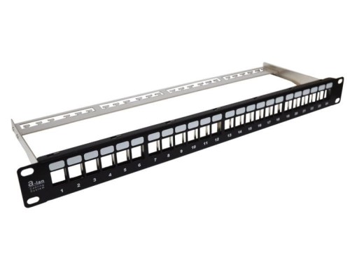 ALANTEC Patch panel 24 porty 1U modularny