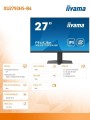 IIYAMA Monitor 27 cali XU2793HS-B4 IPS, FHD, HDMI, DP, VGA, 2x2W, 4ms, 300cd/m2