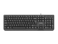 Natec Klawiatura Trout Slim USB CZ/SK Czarna