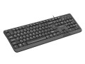 Natec Klawiatura Trout Slim USB CZ/SK Czarna