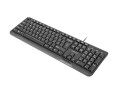 Natec Klawiatura Trout Slim USB CZ/SK Czarna
