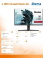 IIYAMA Monitor 28 cali GB2870UHSU 4K, HDMI, DP, 150Hz, USB3.0, HAS, HDR400, 2x2W