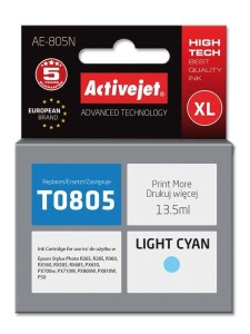 Tusz ActiveJet AE-805N Light Cyan do drukarki Epson T0805