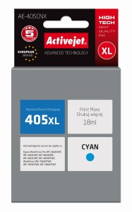 Tusz ActiveJet AE-405CNX Cyan do drukarki Epson - zamiennik 405XL C13T05H24010