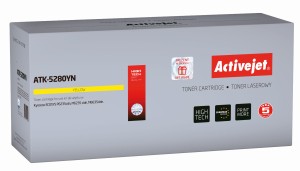 Toner ActiveJet ATK-5280YN Yellow do drukarki Kyocera - zamiennik TK5280Y