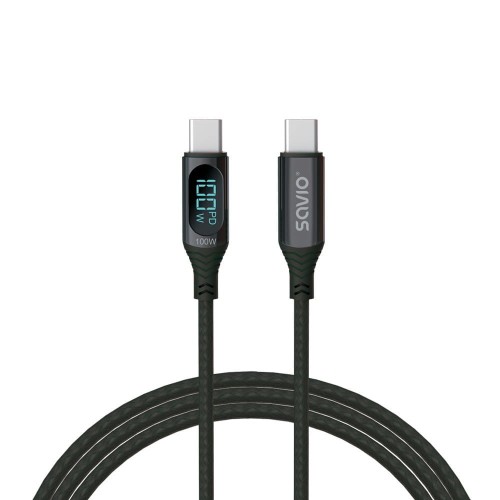 Savio Kabel USB z wyświetlaczem, 100W, CL-174