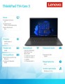 Lenovo Ultrabook ThinkPad T14 G3 21CF0036PB W11Pro 6850U/16GB/512GB/INT/14.0 WUXGA/Villi Black/3YRS Premier Support