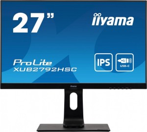 IIYAMA Monitor 27 cali XUB2792HSC-B1, IPS, FHD, USB-C, HDMI, DP, USB 3.0. SLIM 2x2W