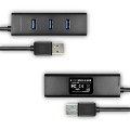 AXAGON HUB 4-portowy HUE-S2BL USB 3.2 Gen 1 charging hub 1.2m   kabel micro USB
