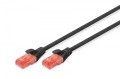 Digitus Patch cord U/UTP kat.6 PVC 2m Czarny