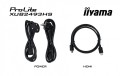 IIYAMA Monitor 23.8 cala XUB2493HS-B5 IPS.HDMI.DP.2x2W.HAS(150mm)