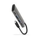 AXAGON Hub HMC-4G2 2x USB-A + 2x USB-C, USB-C 3.2 Gen 2 10Gbps hub, 13cm USB-C kabel