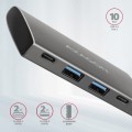 AXAGON Hub HMC-4G2 2x USB-A + 2x USB-C, USB-C 3.2 Gen 2 10Gbps hub, 13cm USB-C kabel
