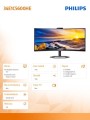 Philips Monitor 34 cale 4E1C5600HE VA HDMI DP USB-C HAS Kamera Głośniki