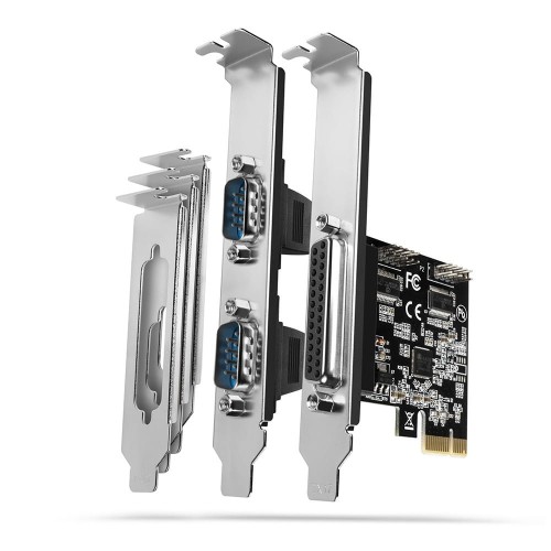 AXAGON PCEA-PSN Kontroler PCIe 1x port równoległy (LPT) + 2x port szeregowy (RS232) 250 kbps, w zestawie SP &amp; LP