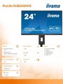 IIYAMA Monitor 24 cale XUB2492HSC-B5 IPS,USB-C,HDMI,DP,USB3.0,HAS(150mm)