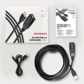 AXAGON Kabel ADR-205 USB 2.0 A-M -> A-F aktywny kabel przedłużacz/wzmacniacz 5m