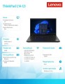 Lenovo Laptop ThinkPad L14 G3 AMD 21C5005DPB W11Pro 5675U/16GB/512GB/INT/LTE/14.0 FHD/1YR Premier Support + 3YRS OS