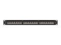 Lanberg Patchpanel 24 port 1U KAT6A EK. PPSA-1024-B Czarny
