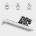 AXAGON PCES-SJ2 Kontroler PCIe 2x wewnętrzny port SATA 6G, chipset JMB582 SP &amp; LP