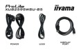 IIYAMA Monitor 25 cali XUB2595WSU-B5 IPS.PIVOT.16:10.USB.DP.HDMI.VGA.2x2W.  300(cd/m2).HAS(150mm)