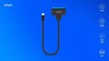 Savio Adapter USB-C 3.1 Gen 1 (M) - SATA (F) do dysków 2.5 cala, AK-69