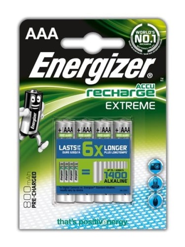 Energizer Akumulatory Extreme AAA / 4 sztuki