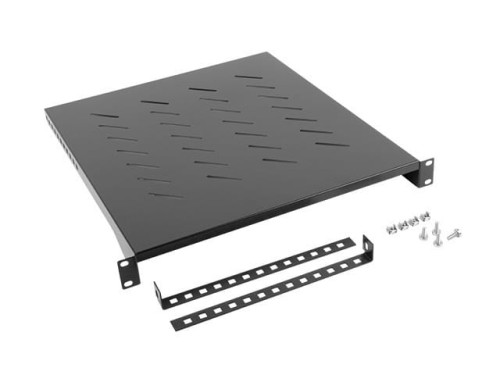 LANBERG Półka do szaf 19'' 800mm 1U 483x500mm czarna