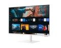 Samsung Monitor 27 cali SMATY M7 VA 3840x2160 UHD 16:9 1xHDMI 2x USB 2.0 1xUSB-C (65W) WiFi/BT 4ms(GTG) głośniki płaski biały 2Yd2d (LS27CM703UUXD)